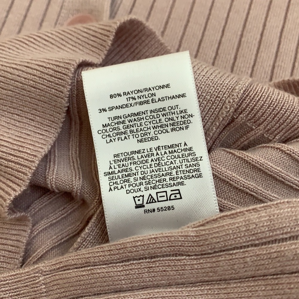 Express Button Down Ribbed Cardigan - Picture 7 of 9